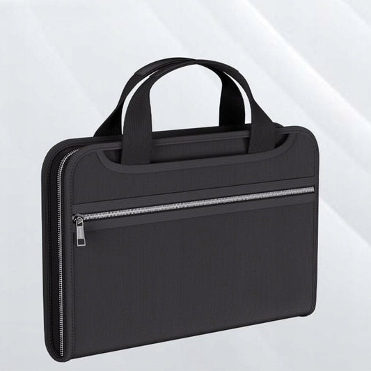 Fireproof & Waterproof Expanding File Folder Organizer with Zipper - Large Capacity Document Safe Bag(Silver V888-ELOSUNG37060
