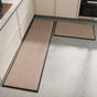 Absorbent & Dirt-Resistant Woven Kitchen Mat - Non-Slip Runner Rug for Home(Interlocking Black) V888-ELOSUNG37067