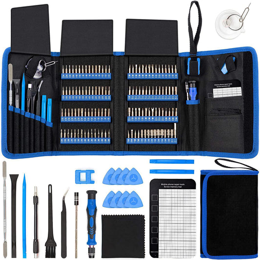 Professional 142-in-1 Precision Screwdriver Repair Tool Kit in Portable Oxford Bag(blue) V888-ELOSUNG37071
