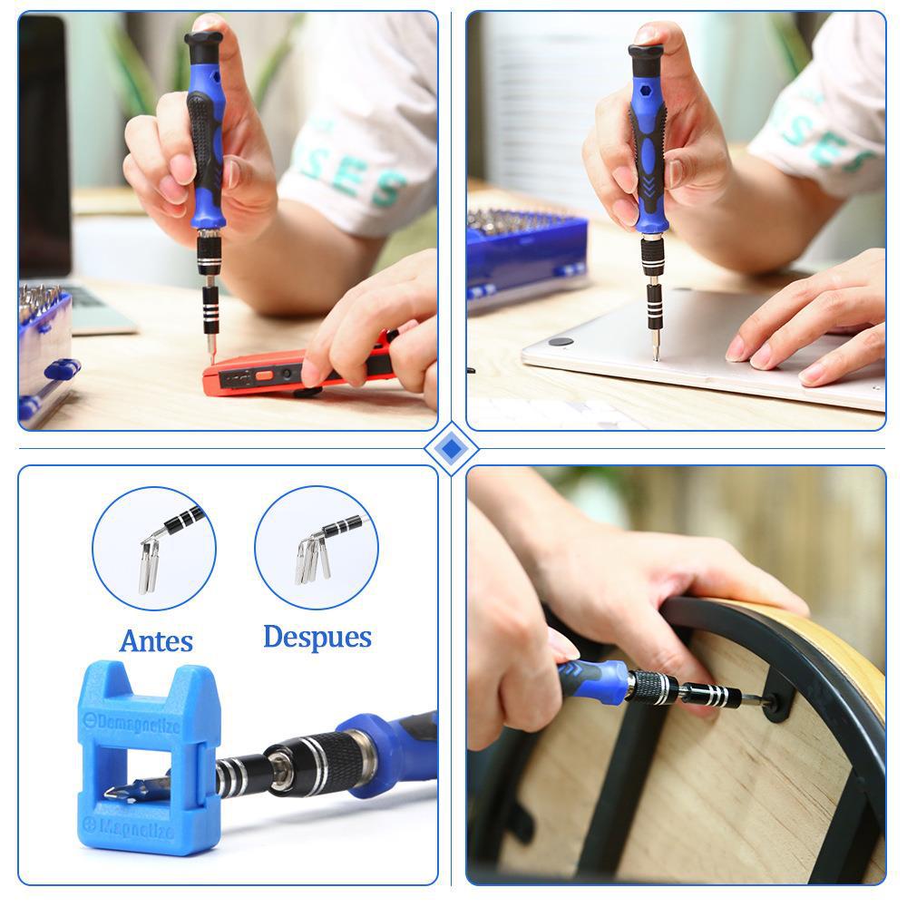 Professional 140-in-1 Precision Screwdriver Repair Tool Kit in Portable Oxford Bag(blue) V888-ELOSUNG37072