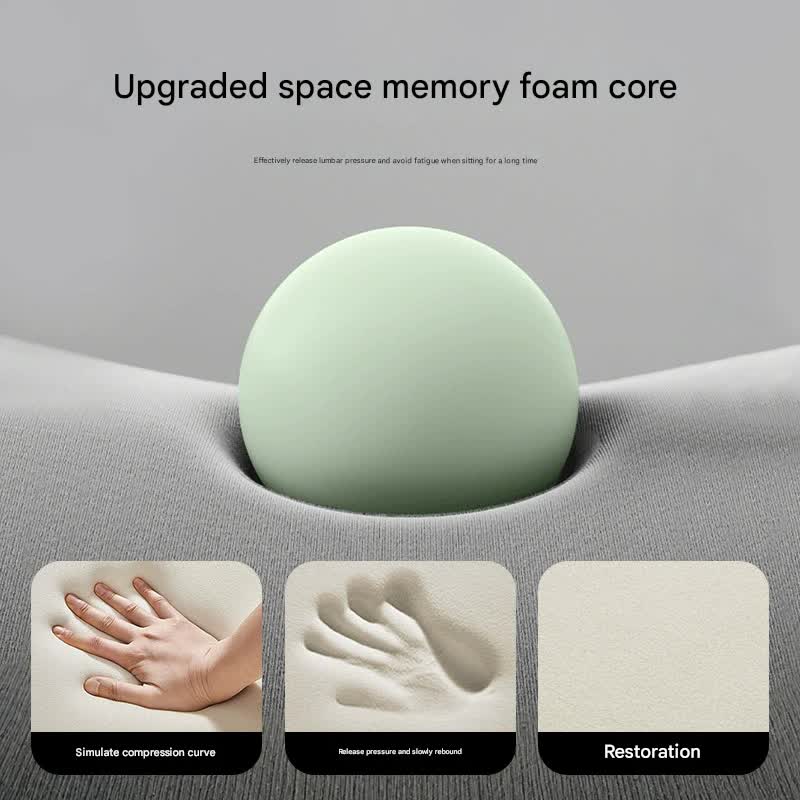 Memory Foam Student Seat Cushion - Pressure Relief, Non-Slip with Adjustable Straps for Healthy V888-ELOSUNG37073