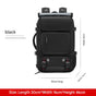 4-in-1 Convertible Travel Backpack & Briefcase - Large Capacity, 16" Laptop Compartment, USB Port(Black) V888-ELOSUNG37086