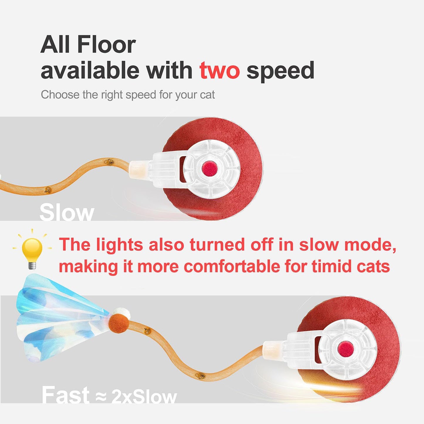 Red Interactive Smart Electric Cat Toy Ball - Automatic Irregular Rolling Teaser for Independent Play V888-ELOSUNG38018