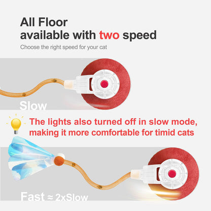Blue Interactive Smart Electric Cat Toy Ball - Automatic Irregular Rolling Teaser for Independent Play V888-ELOSUNG38019