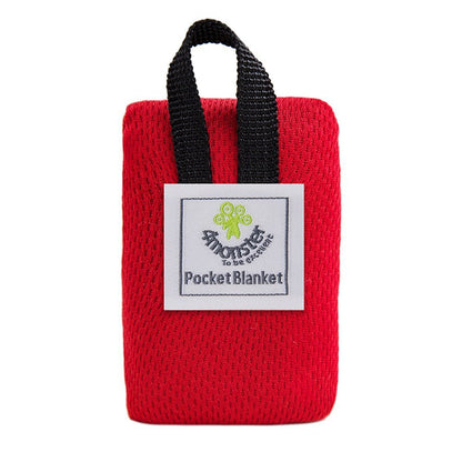 Red (110*150cm) Compact Pocket Picnic Blanket - Waterproof & Sand-Proof Mat for Beach, Camping & Hiking V888-ELOSUNG38037