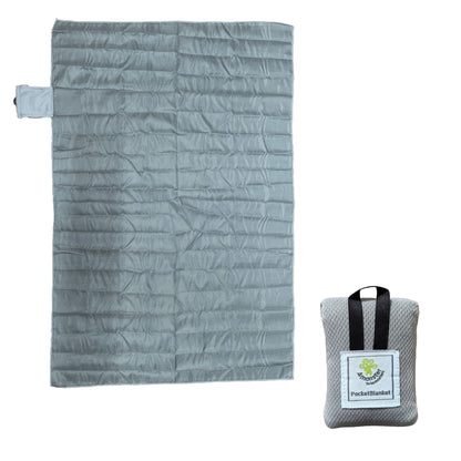 Grey (110*150cm) Compact Pocket Picnic Blanket - Waterproof & Sand-Proof Mat for Beach, Camping & Hiking V888-ELOSUNG38040