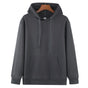 L Black Men's Classic Fleece Pullover Hoodie - Warm & Cozy Winter Essential V888-ELOSUNG38055