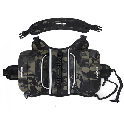 Camuflaje Saddle Bag Dog Backpack - Adjustable Harness Pack for Hiking, Camping & Travel with Medium to Large V888-ELOSUNG38068