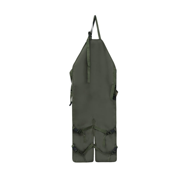 Brown Pocket Heavy-Duty Gardening Apron with Adjustable Straps and Multi-Pocket Design V888-ELOSUNG38130