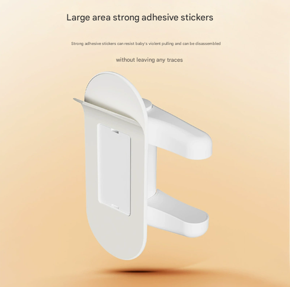 2-Pack White Child Safety Door Lever Lock - No-Drill Door Handle Lock for Home Security V888-ELOSUNG38138