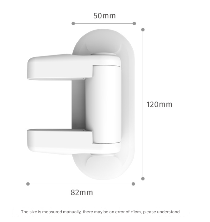 2-Pack White Child Safety Door Lever Lock - No-Drill Door Handle Lock for Home Security V888-ELOSUNG38138
