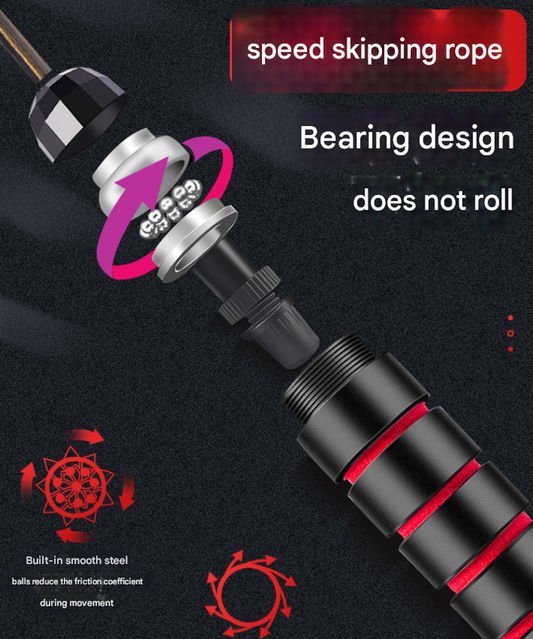 5 PCS Black Adjustable Steel Wire Speed Jump Rope Set - Professional Fitness Rope with Ball Bearings for V888-ELOSUNG38170