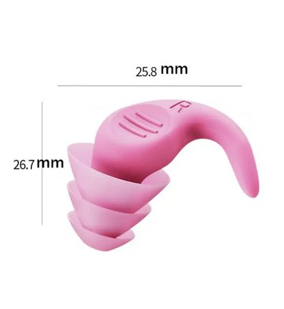 Black 5-Pair Set Ergonomic Silicone Earplugs - Waterproof for Swimming, Reusable for Noise Cancelling Sleep V888-ELOSUNG38199