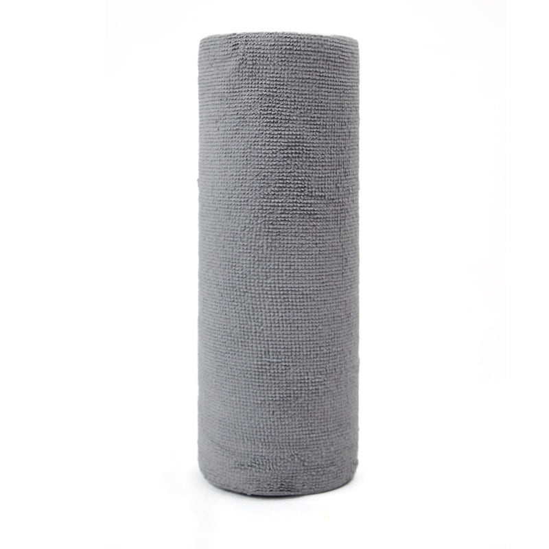 Grey 4-Roll Pack, 80 Sheets Reusable Tear-Off Microfiber Cleaning Cloths - Non-Stick Oil & Absorbent Kitchen V888-ELOSUNG38202