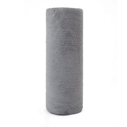 Grey 4-Roll Pack, 80 Sheets Reusable Tear-Off Microfiber Cleaning Cloths - Non-Stick Oil & Absorbent Kitchen V888-ELOSUNG38202