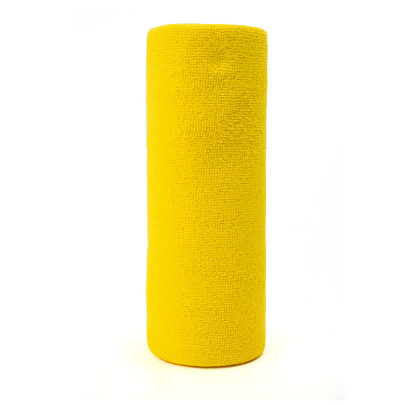 Yellow 4-Roll Pack, 80 Sheets Reusable Tear-Off Microfiber Cleaning Cloths - Non-Stick Oil & Absorbent V888-ELOSUNG38205