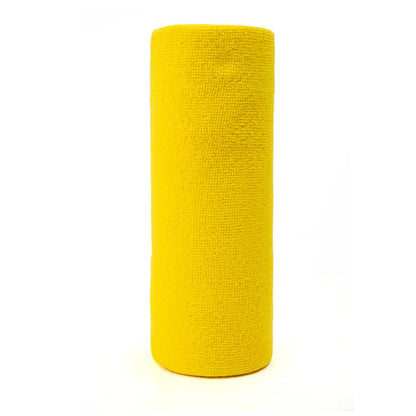 Yellow 4-Roll Pack, 80 Sheets Reusable Tear-Off Microfiber Cleaning Cloths - Non-Stick Oil & Absorbent V888-ELOSUNG38205