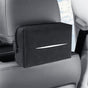 Black 2-Pack Luxury Faux Suede Car Tissue Box - Visor Clip & Strap for Armrest or Seat Back V888-ELOSUNG38206