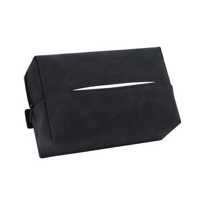 Grey 2-Pack Luxury Faux Suede Car Tissue Box - Visor Clip & Strap for Armrest or Seat Back V888-ELOSUNG38208