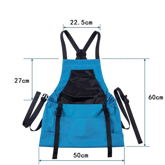 BLue Heavy-Duty Garden Harvesting Apron - Waterproof Fruit Picking Bag with Large Pouch V888-ELOSUNG38210