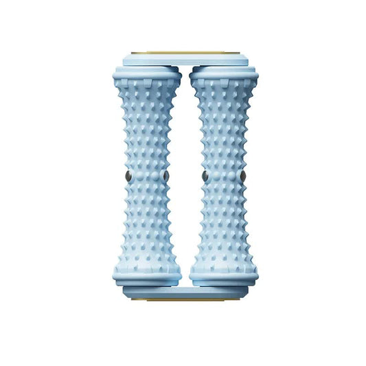 Blue Dual Foot Massager Roller - Therapeutic Deep Tissue Tool for Plantar Fasciitis, Arch Pain Relief & V888-ELOSUNG38217
