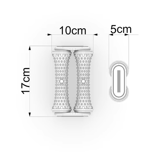 Blue Dual Foot Massager Roller - Therapeutic Deep Tissue Tool for Plantar Fasciitis, Arch Pain Relief & V888-ELOSUNG38217