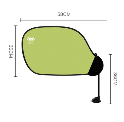 Universal Adjustable Car Window Sunshade - Flexible Arm with Suction Cup for Total Sun & Glare Protection V888-ELOSUNG38223