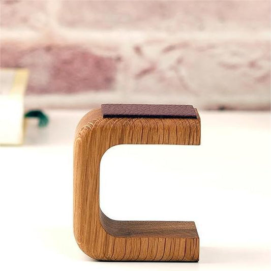 Elegant Handcrafted Wooden Watch Stand with Leather Cushion - Premium Display Holder for Men & Women V888-ELOSUNG38227