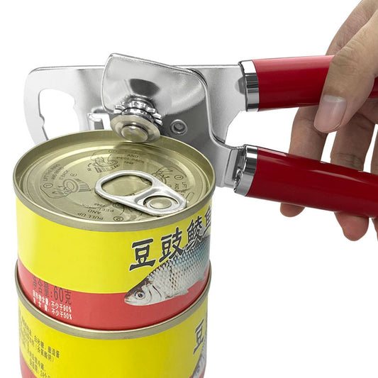 Blue (2-Pack) Heavy-Duty Manual Can Opener - Ergonomic 3-in-1 Tool with Stainless Steel Cutter & Bottle Opener V888-ELOSUNG38256