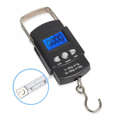 Heavy-Duty Digital Hanging Scale (2-Pack) - 50kg Portable Luggage & Fishing Scale with Backlit LCD V888-ELOSUNG38269