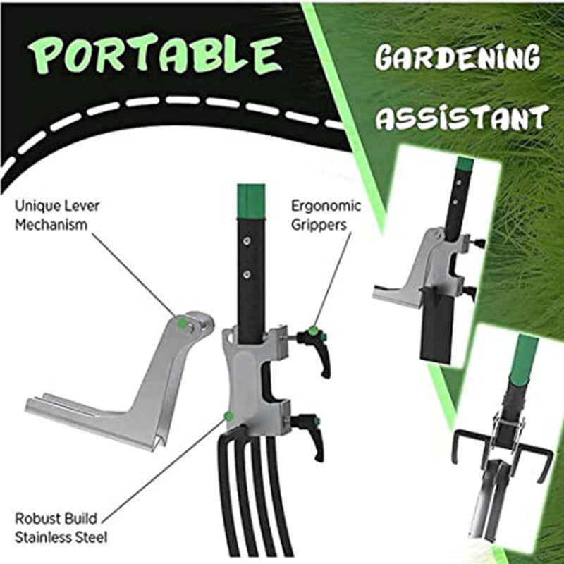 Premium Stand-Up Weeder Tool - Ergonomic Garden Assistant for Effortless Weed Removal V888-ELOSUNG38270