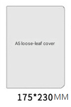 2PCS Black Vintage A5 PU Leather Journal with Leaf Charm - Ring Bound Refillable Notebook Set V888-ELOSUNG38280