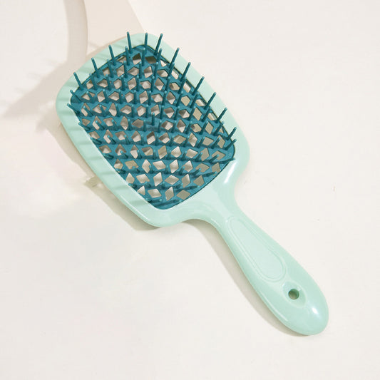 Green 8-Piece Detangling Hair Brush Set - Vented Wet/Dry Brushes for Smooth, Knot-Free Hair V888-ELOSUNG38283