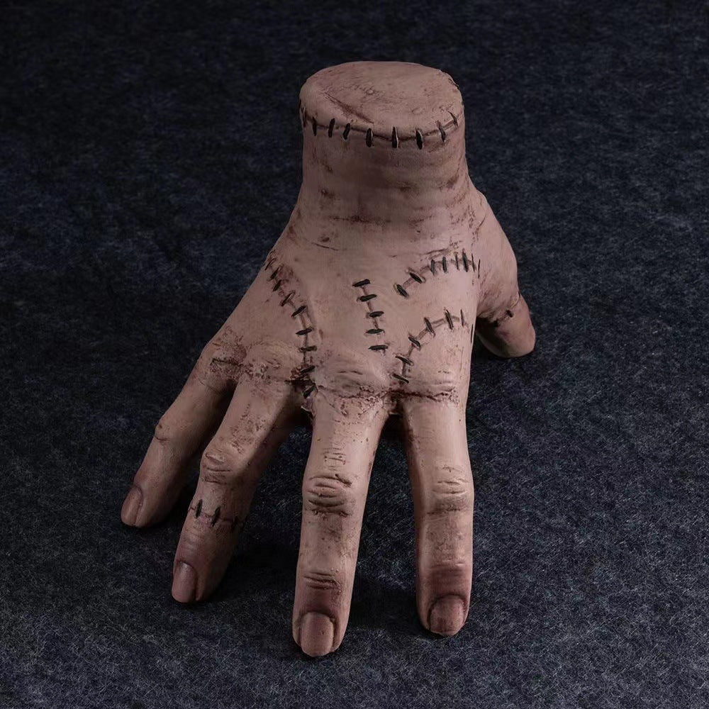 2-PCS Spooky Severed Hand Prop Set - Latex Resin Craft for Halloween Decor & Pranks V888-ELOSUNG38286