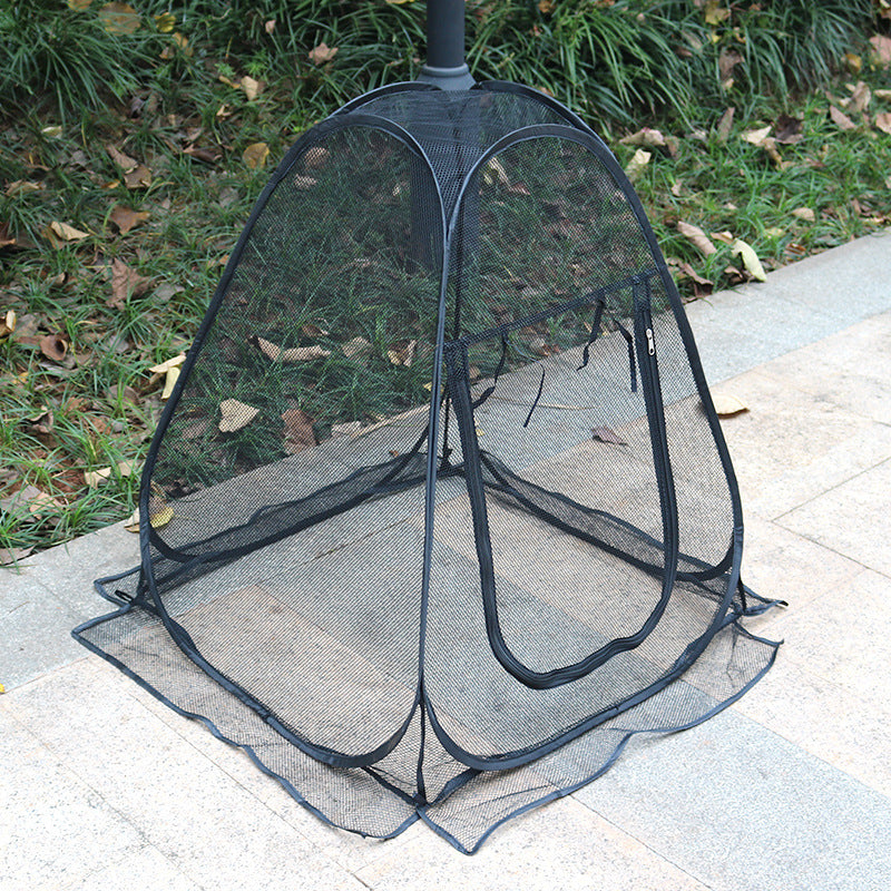Portable Outdoor Mosquito Net Tent - Pop-Up Breathable Mesh Shelter for Camping & Patios V888-ELOSUNG38288