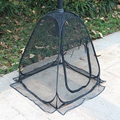Portable Outdoor Mosquito Net Tent - Pop-Up Breathable Mesh Shelter for Camping & Patios V888-ELOSUNG38288