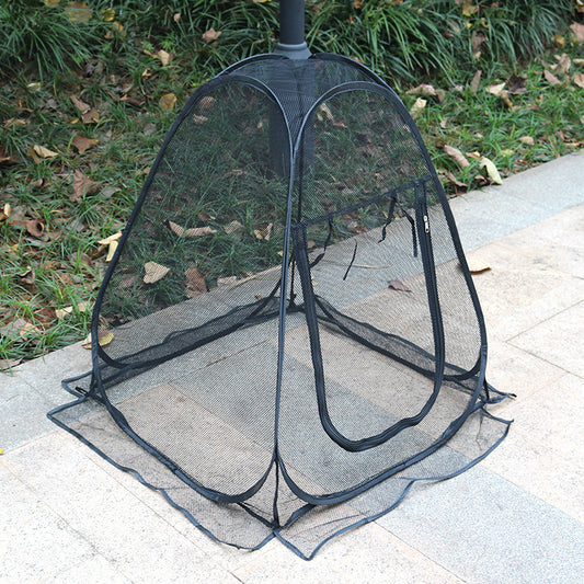 Portable Outdoor Mosquito Net Tent - Pop-Up Breathable Mesh Shelter for Camping & Patios V888-ELOSUNG38288