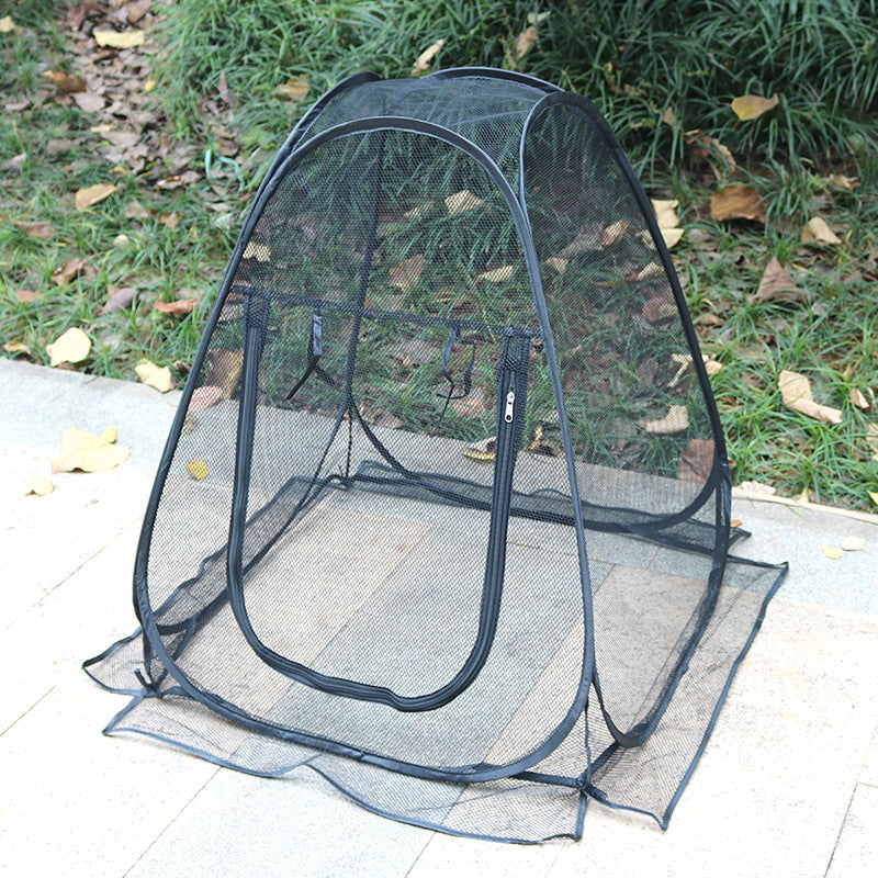 Portable Outdoor Mosquito Net Tent - Pop-Up Breathable Mesh Shelter for Camping & Patios V888-ELOSUNG38288