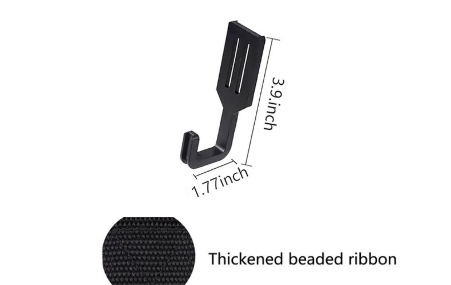 2-Piece Tree Stand Gear Hanger Set - Tactical Webbing Straps with 5 Hooks for Hunting & Camping V888-ELOSUNG38289