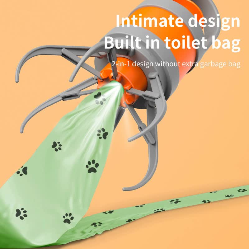 Portable Pet Waste Scooper - Compact & Hygienic Poop Picker for Dogs & Cats On-the-Go V888-ELOSUNG38301