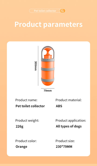 Portable Pet Waste Scooper - Compact & Hygienic Poop Picker for Dogs & Cats On-the-Go V888-ELOSUNG38301