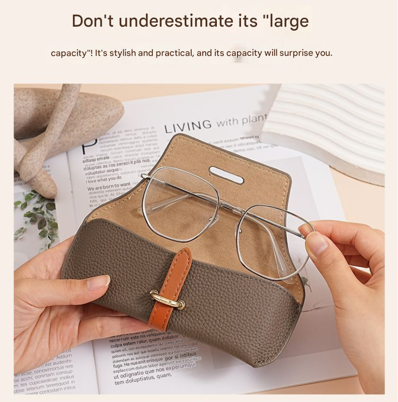 3 Pack Grey Chic Portable Glasses Case Set - Anti-Pressure Sunglass & Myopia Eyewear Protectors V888-ELOSUNG38313
