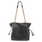 Black Chic Suede Hobo Bag for Women - Versatile Tote with Drawstring, Large Capacity Commuter Bucket Bag V888-ELOSUNG38319