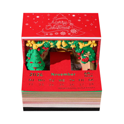 2026 Christmas Arch 3D Memo Pad - Creative Festive Gift & Desk Ornament V888-ELOSUNG38321