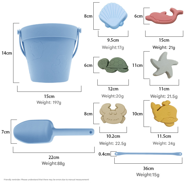 Silicone Beach Sand Shovel - Durable & Flexible Outdoor Play Tool V888-ELOSUNG38322