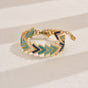 Blue Miyuki Beaded Bohemian Rainbow Arrow Handmade Stainless Steel Bracelet V888-ELOSUNG38324