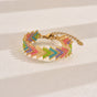 Rainbow Miyuki Beaded Bohemian Rainbow Arrow Handmade Stainless Steel Bracelet V888-ELOSUNG38325