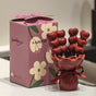 Red Cute Dessert & Fruit Forks with Ceramic Storage Jar - High-Value Creative Tableware Set V888-ELOSUNG38351