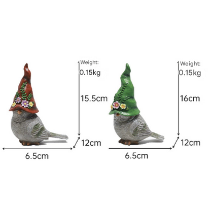 Garden & Home Decor Bird Figurines - Balcony Resin Craft Ornaments, Micro Landscape & Rockery Decorations V888-ELOSUNG38359