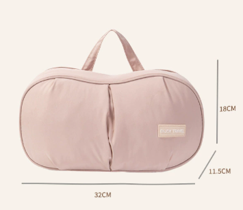 Beige Portable Underwear Travel Organizer Bag - Bra & Lingerie Storage, Anti-Deformation Case for Business V888-ELOSUNG38375